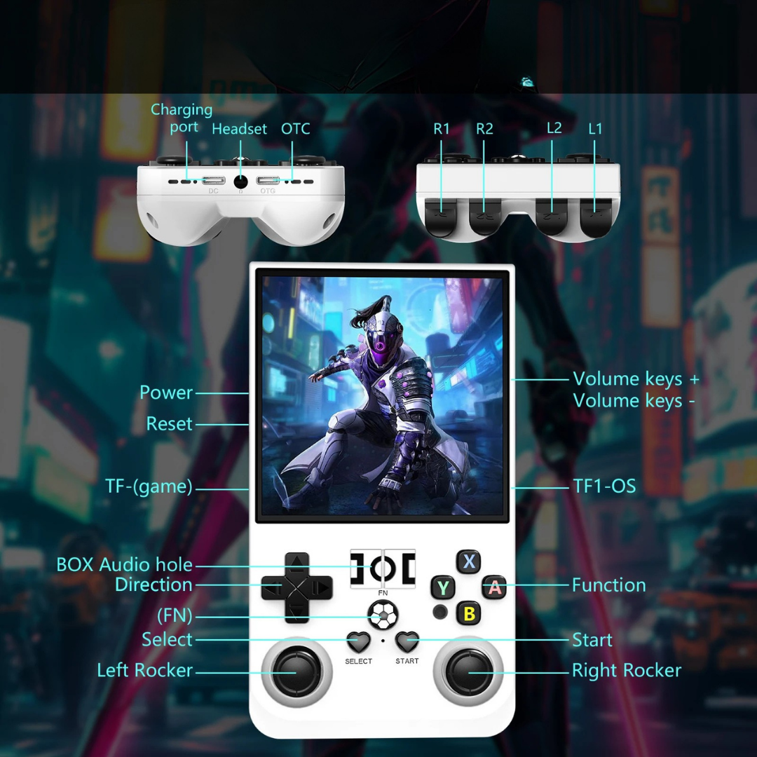 R36 PRO Retro Handheld Konsole – 128GB, 3,5″ IPS
