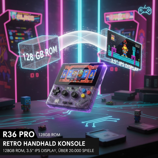 R36 PRO Retro Handheld – Klassische Spiele neu erleben