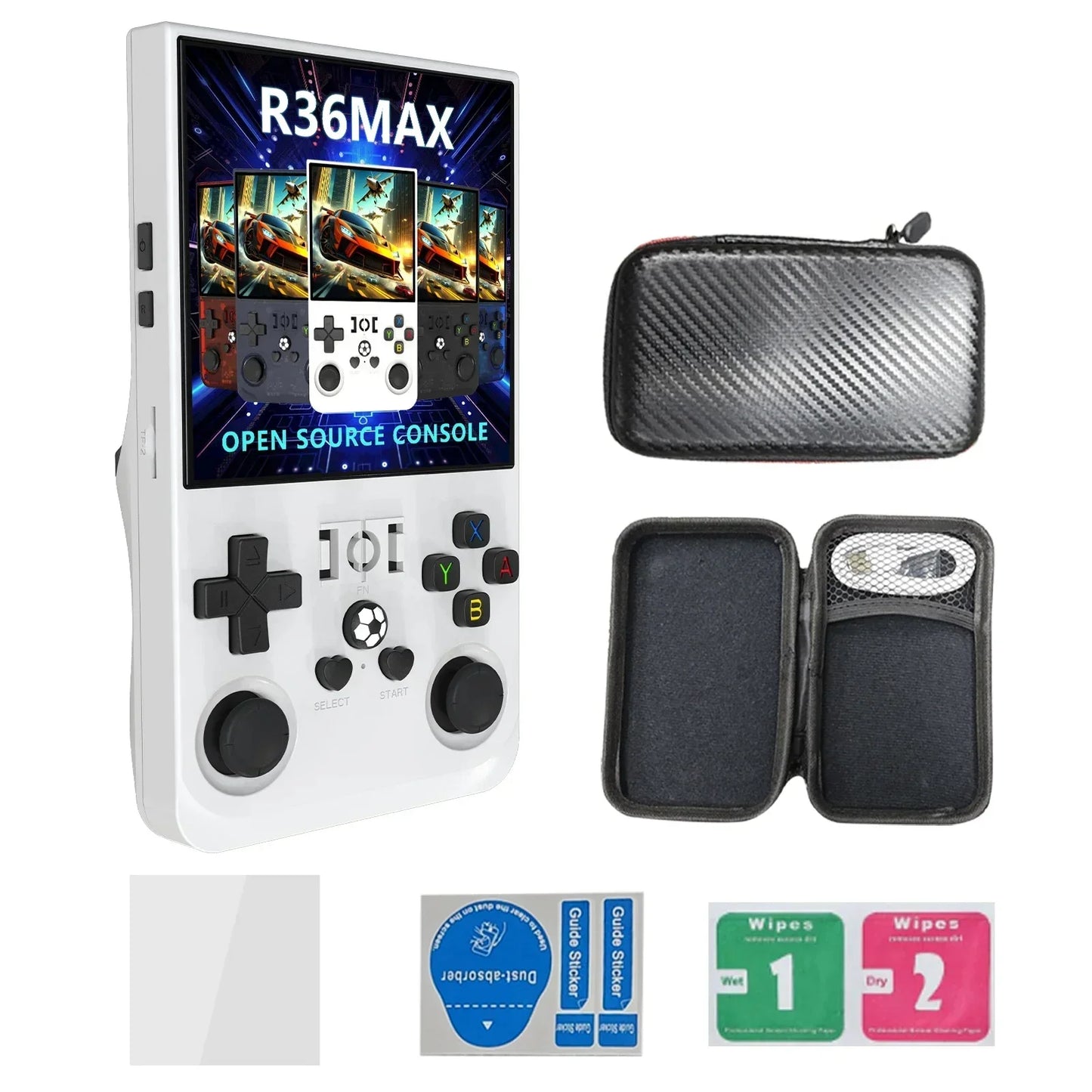R36 Max Retro Handheld Spielekonsole 64/128GB | 22000+ Spiele | 4 Zoll IPS